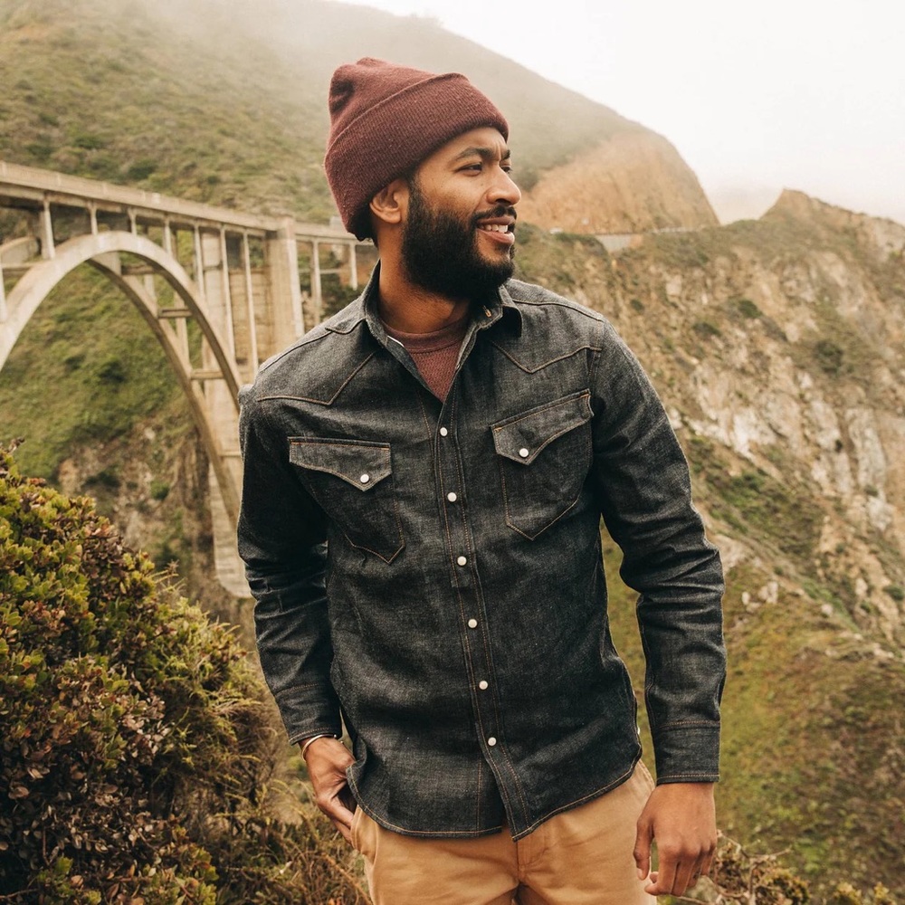 Taylor Stitch The Western Shirt in Nihon MenpuReserve Selvage